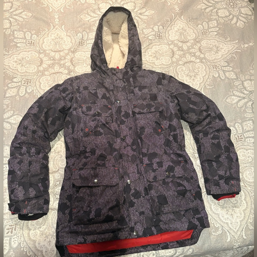 Lands' End Youth Ski Jacket. Thick fleece lining.